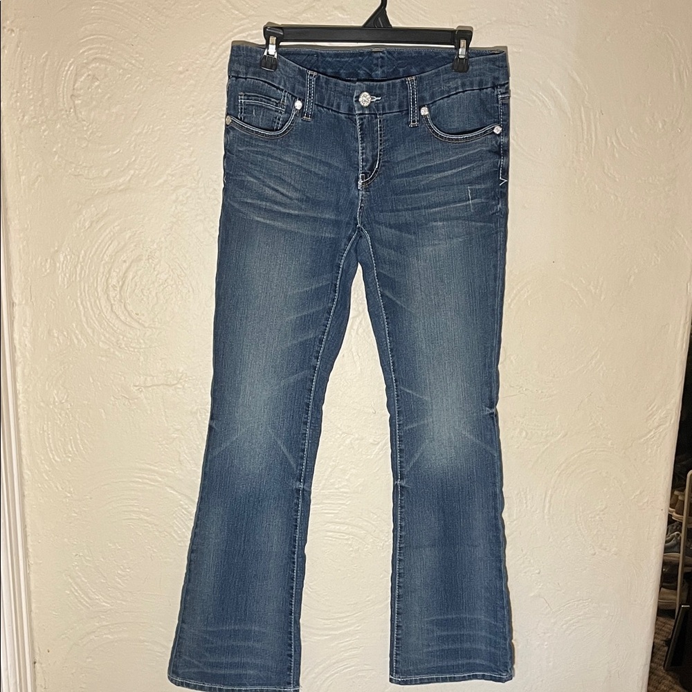 Seven7 Classic Blue Flare Jeans